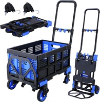 $160  2 in 1 Hand Truck Dolly, 330LBS, B-blue