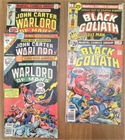 (5)1976/77 Marvel: Black Goliath & Warlord of Mars