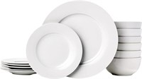 18-piece Kitchen Dinnerware Set - White