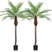 6.5ft AnTing Artificial Palm Trees, 2Pack