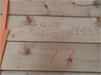 Lumber 11 - 5/4X6X16 ~ 13 - 5/4X6X12 Cedar