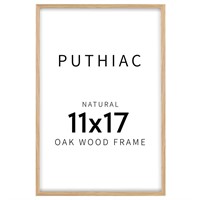 puthiac 11x17 Oak Wood Picture Frame -