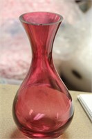 Cranberry Red Vase
