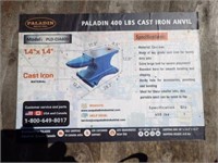 UNUSED 2024 Paladin 400 Lb Cast Iron Anvil