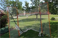 EZ LaCrosse Net w/Side Wings(8'H) &Racquets