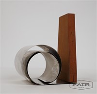 Teak and Chrome Book Holder/Bookend