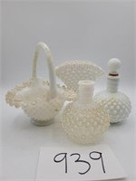 Hobnail Milkglass , and Opalescent Decor