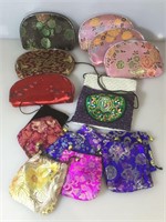 Assorted jewelry bags and cosmetics pouches. New.