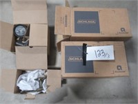 (3) Boxes of Schlage assorted door hardware