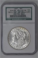 1887 Morgan Silver Dollar NGC BU Binions