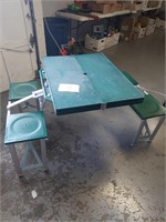 Outdoor portable picnic table for 4 persons,