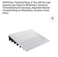 VEVOR Door Threshold Ramp, 6" Rise, 800