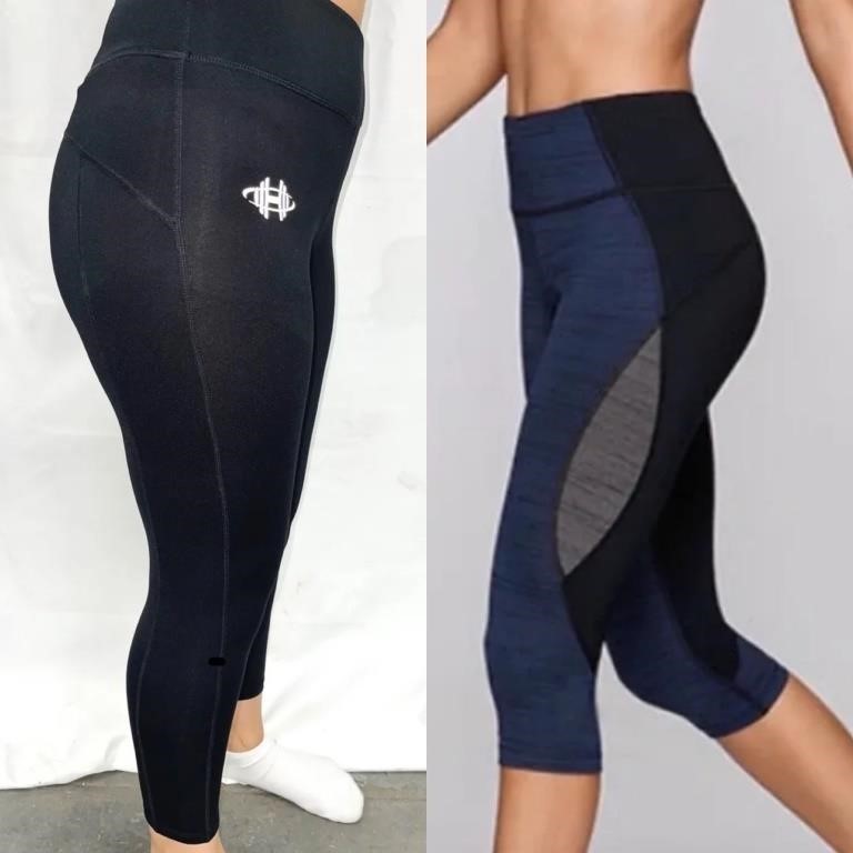 Lot of 2 Women’s Capri Workout Leggings Medium