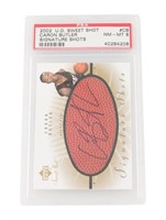 2002 Ud Sweet Shot Caron Butler Rookie Auto Psa 8