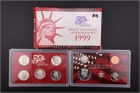 1999 US Silver Proof Set - #9 Coin Set