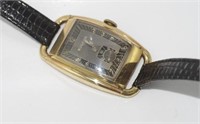 Vintage Bulova wristwatch with leather band