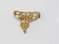 Rolled gold brooch / clip for watch or fob