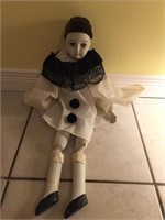 22" long bisque doll - one leg repaired
