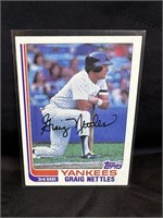 1982 Graig Nettles Yankees Topps Card