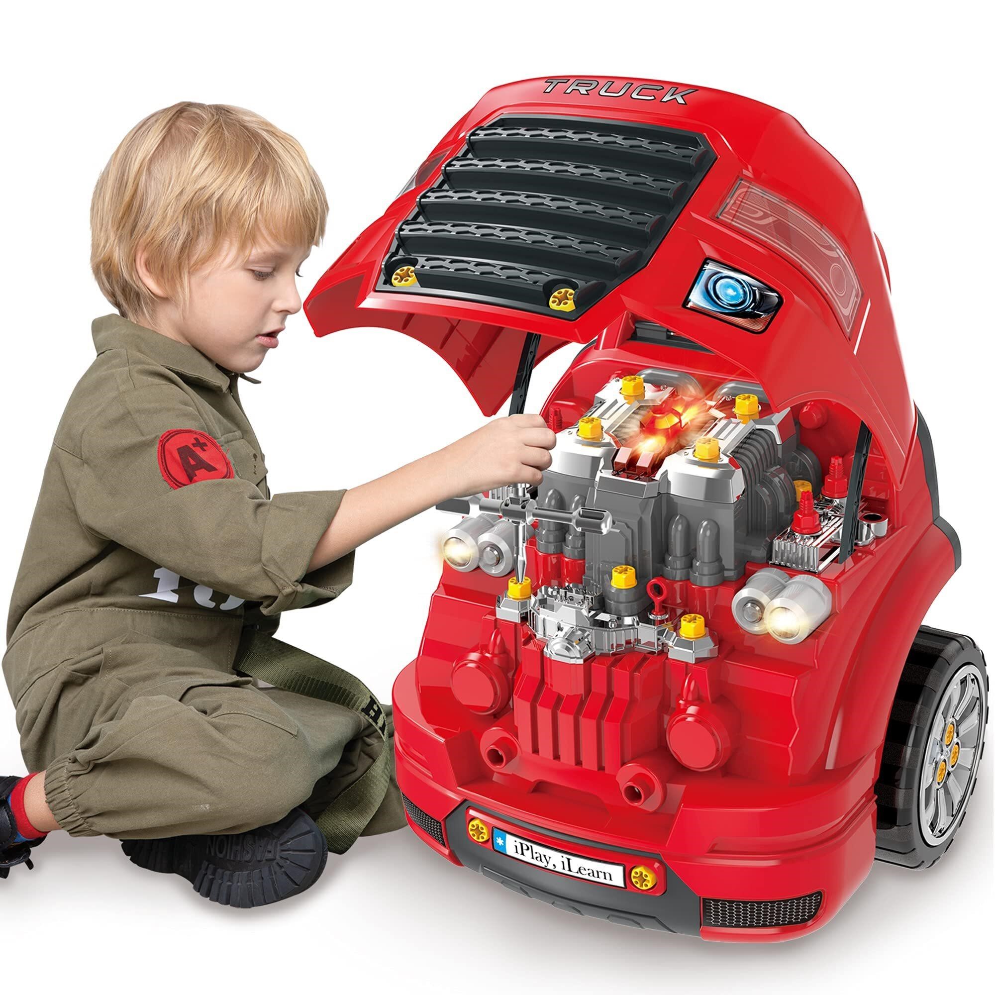 iPlay, iLearn Large Truck Engine Toy, Kids