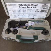 Pex multihead crimp tool kit