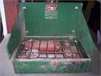 Vintage Green Coleman Propane Camping Stove