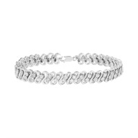 Dazzling .25ct Diamond Wrapped S-link Bracelet