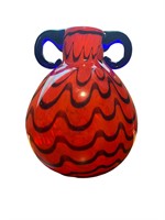 Vintage Mid-Century Art Glass Vase