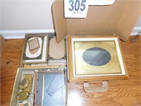 3 BOXES OF ASSORTED SIZE PICTURE FRAMES