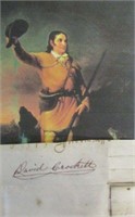 Davy Crockett Signed Partial Document with COA