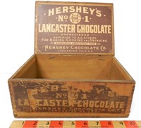 Hershey's No 1 Lancaster Choc wooden box