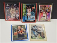 Jordan, Iverson, Sapp# Chrome Cards (5)