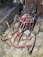 Sulky Type Front Mount Mower