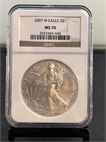 2007W American Silver Eagle NGC MS 70