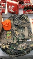 Large camo duffel bag, and hunting calls