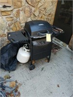 THERMOS GAS FIRE GRILL W/ GRILL TOOLS, TANK &
