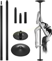 ZELUS 45mm Dance Pole  Static & Spinning Modes.