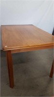 TEAK TABLE WITH DRAW LEAVES