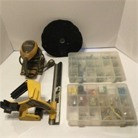 Group of Tools, Screws, Fuses and Bulbs Vintage