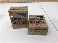 2 new boxes Hornady 40 S&W Critical Defense ammo.
