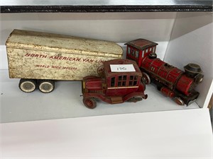 Tin - pressed steel toys - for parts