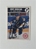 St. Louis Blues Bret Hedican 1992 Score #471 signe