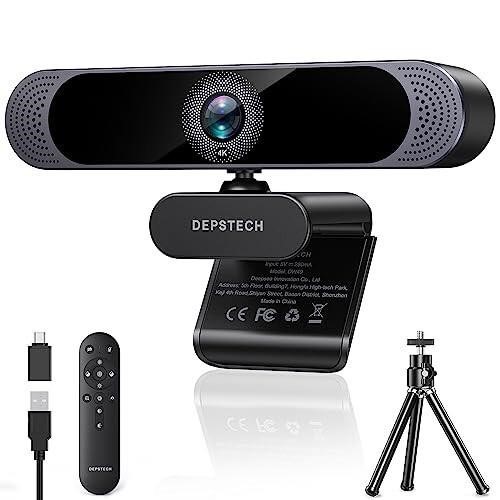DEPSTECH 4K Webcam, Ultra HD 1/2.55'' Sony Sensor,