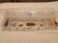 Pierced Earrings in Dual Sided Plastic Container