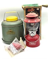 Coleman Lantern 200A 6/76 with Funnels, Mantles,