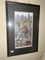 FRAMED HUNT PRINT