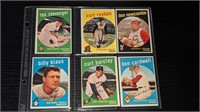 6 1959 Topps Baseball Cards C