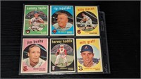 6 1959 Topps Baseball Cards E