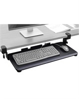 $56 Keyboard Tray Under Desk – 27" Clamp On