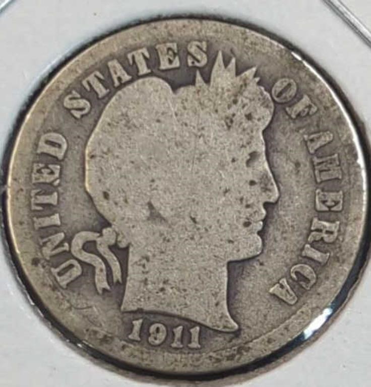 1911 Barber dime